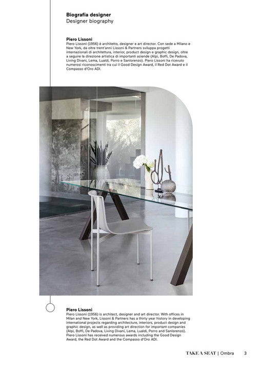 OROA - Leather Upholstered Dining Chair Lema Ombra_Specification Sheet ...