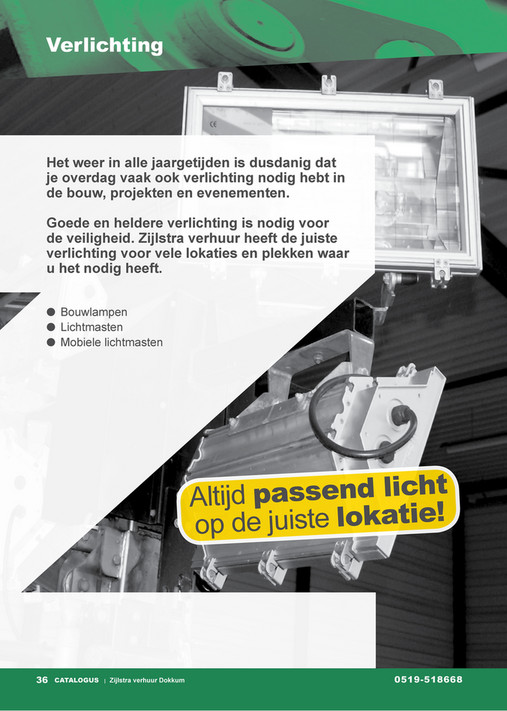 Zijlstra Verhuur - Catalogus - Pagina 36-37 Zijlstra Verhuur - Catalogus - Pagina 36-37