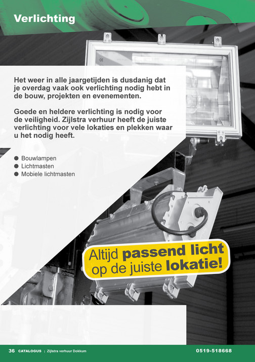 Zijlstra Verhuur - Catalogus - Pagina 36-37 Zijlstra Verhuur - Catalogus - Pagina 36-37