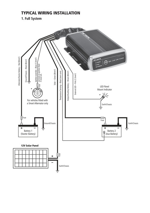 Brown & Watson International - Projecta DC-DC Wiring Diagrams - Page 1