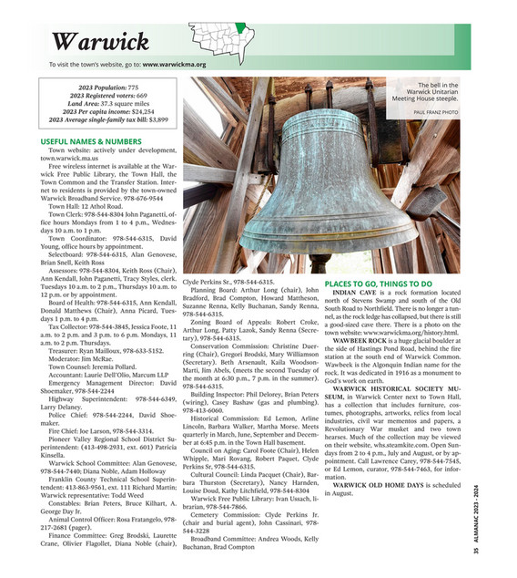 The Recorder - Almanac 2023-2024 - Page 34-35
