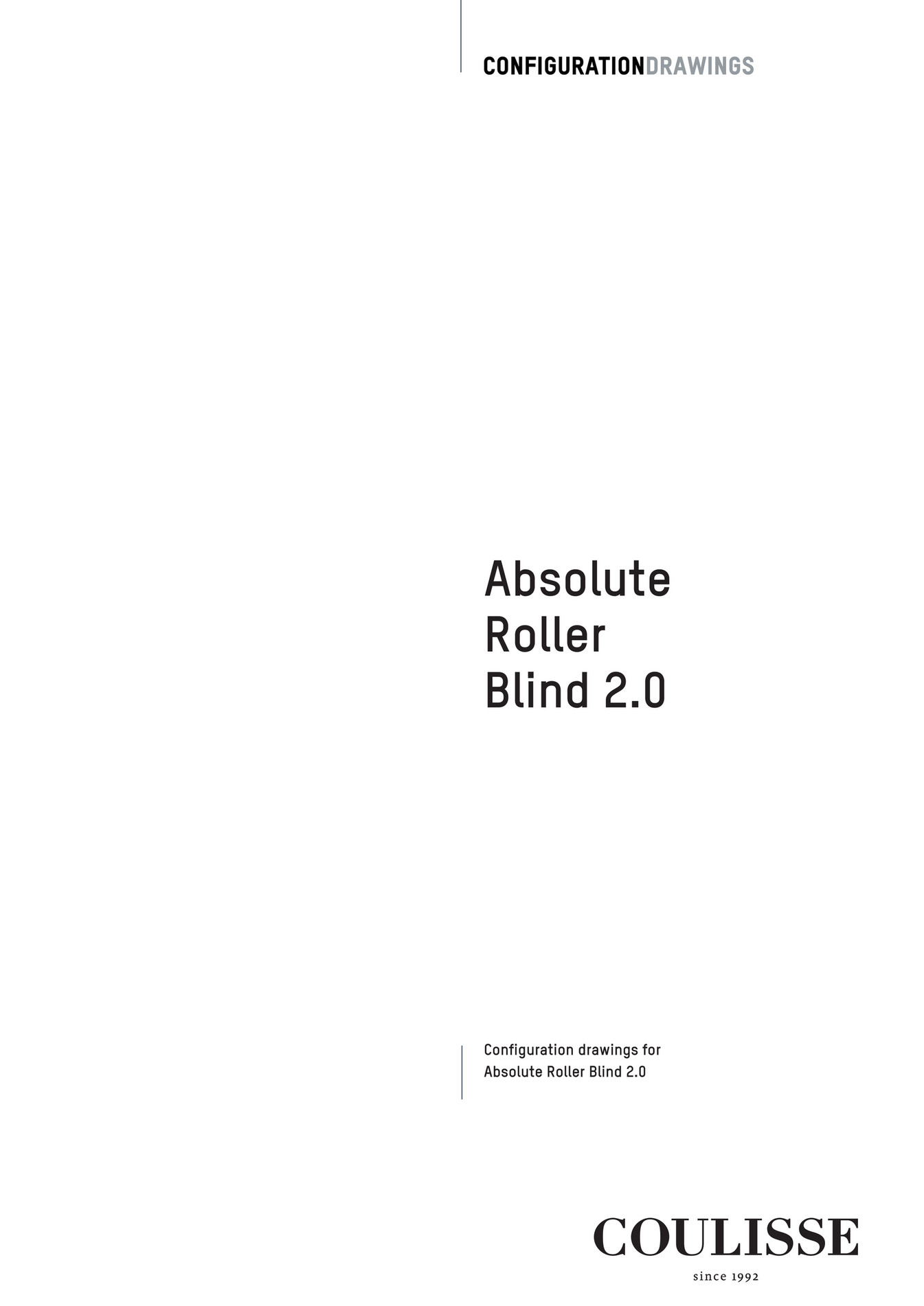 Coulisse configuration drawing for absolute roller blind page 16 17