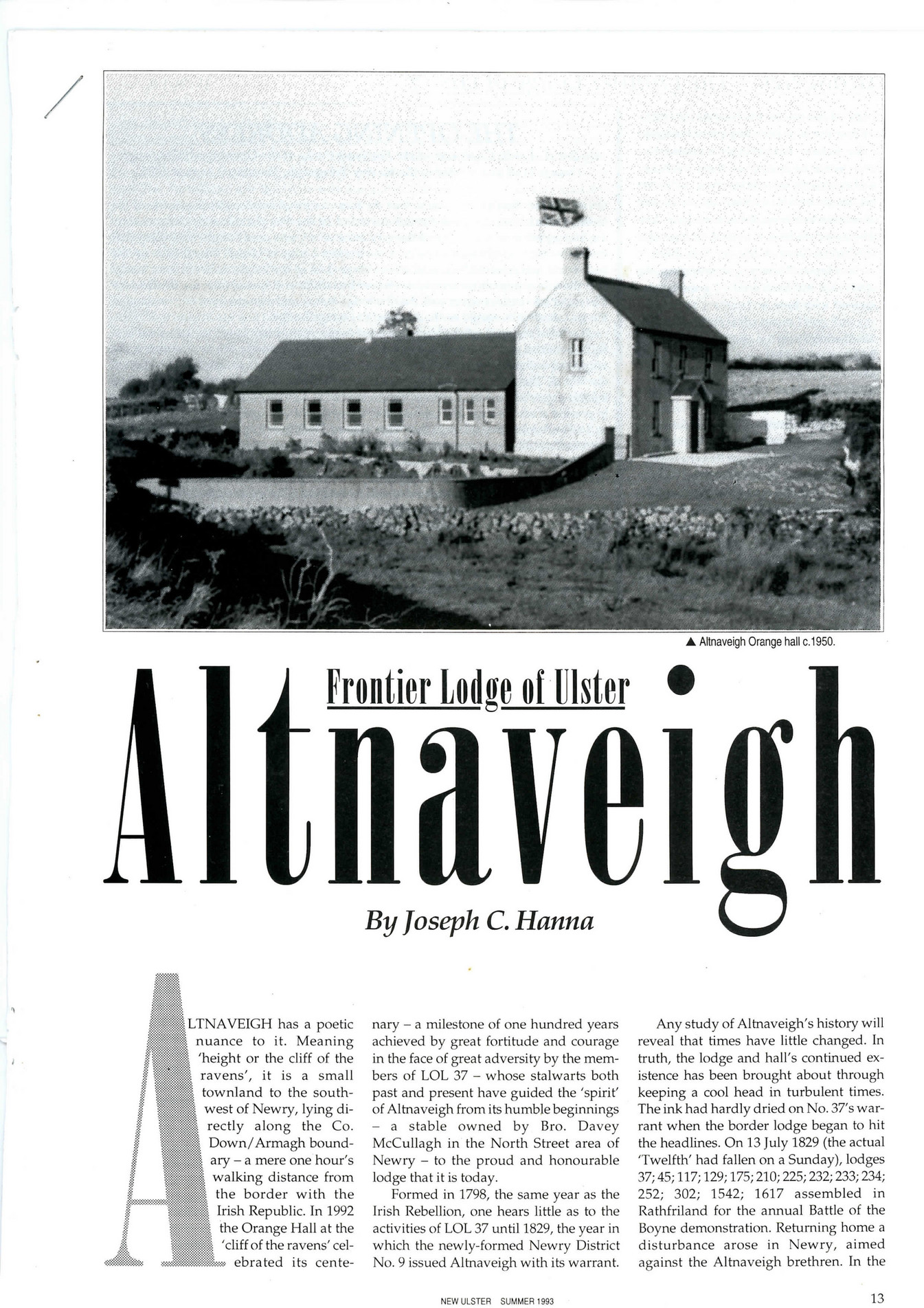 mavis hazelton Altnaveigh Orange Hall 1993 Page 1 Created with