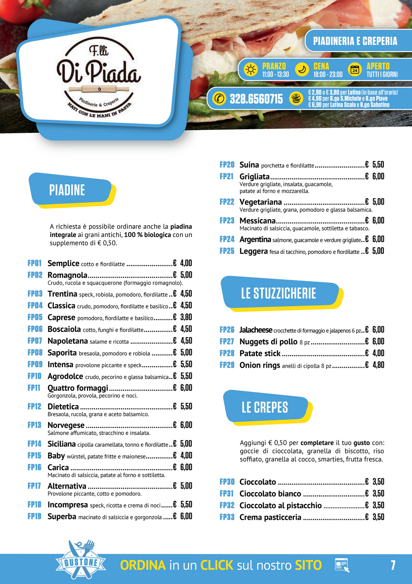 Gustone Menù_F.lli di Piada Pagina 1 Created with