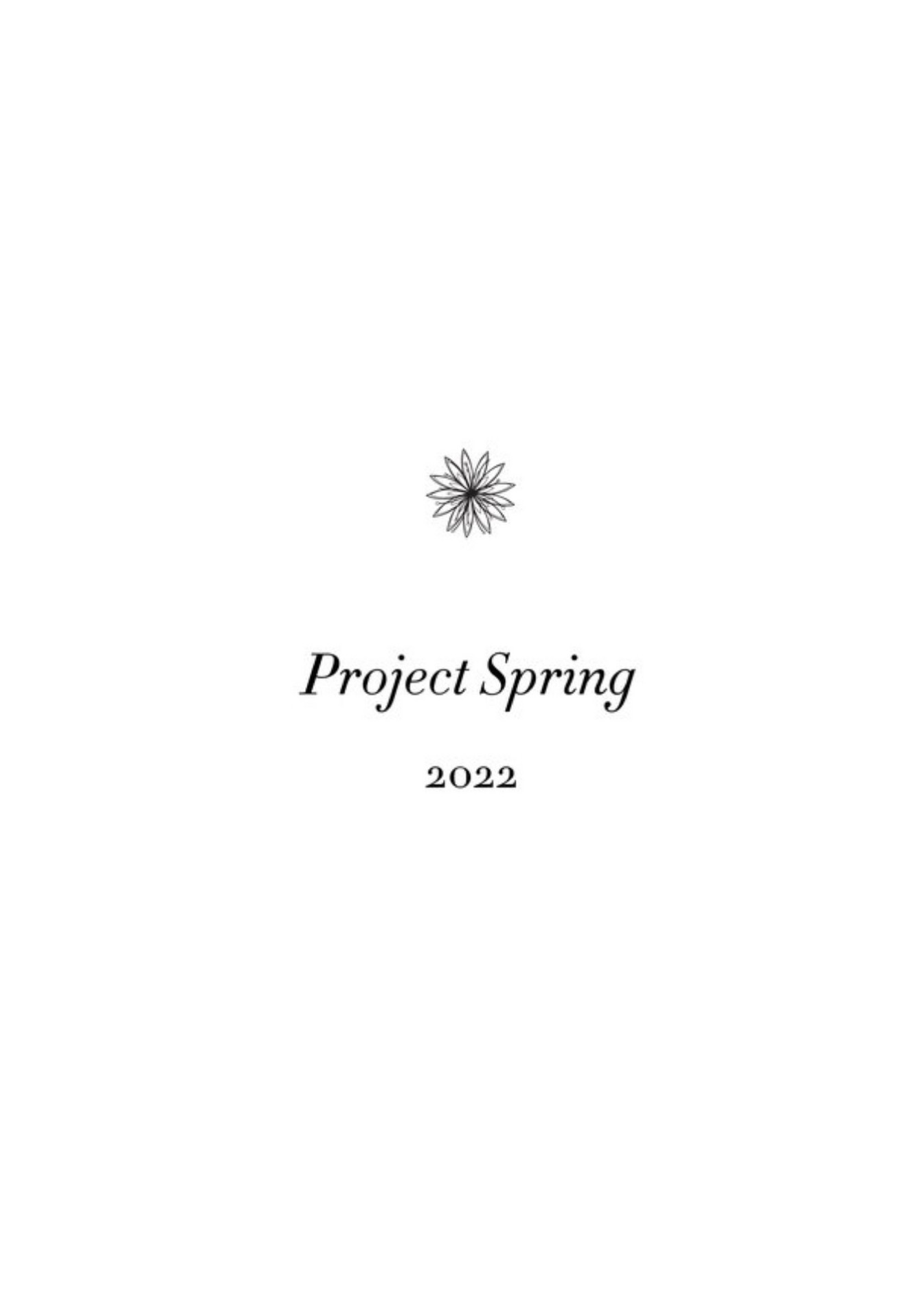 spring book project