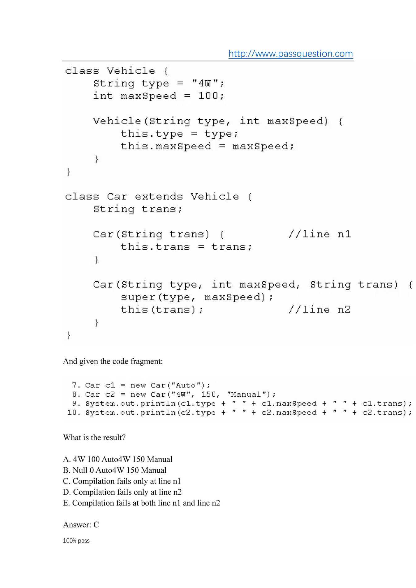 My publications - Passquestion Oracle 1Z0-808 real questions - Page 6-7 -  Created with Sns-Brigh10