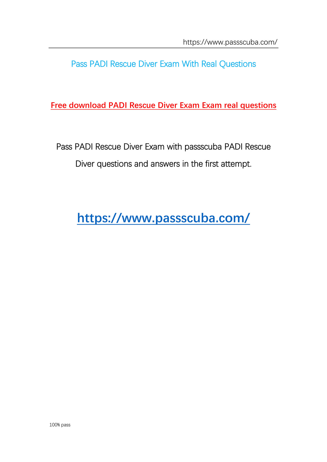 open water diver course final exam answer sheet