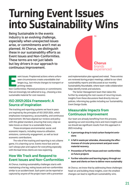 Event Industry News - The Sustainable Event Guide – 2025 - Page 22-23