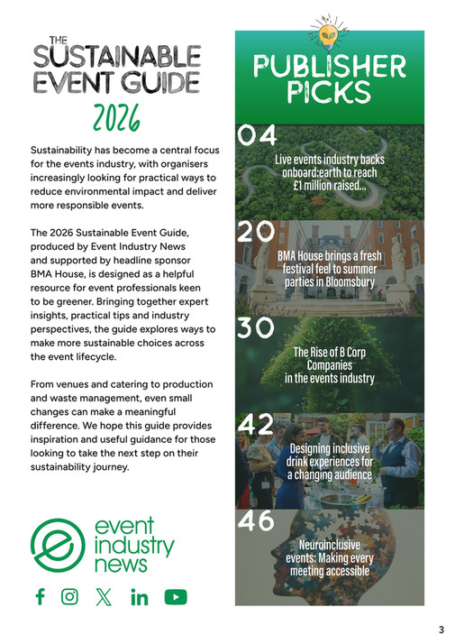 Event Industry News - The Sustainable Event Guide - 2026 - Page 1