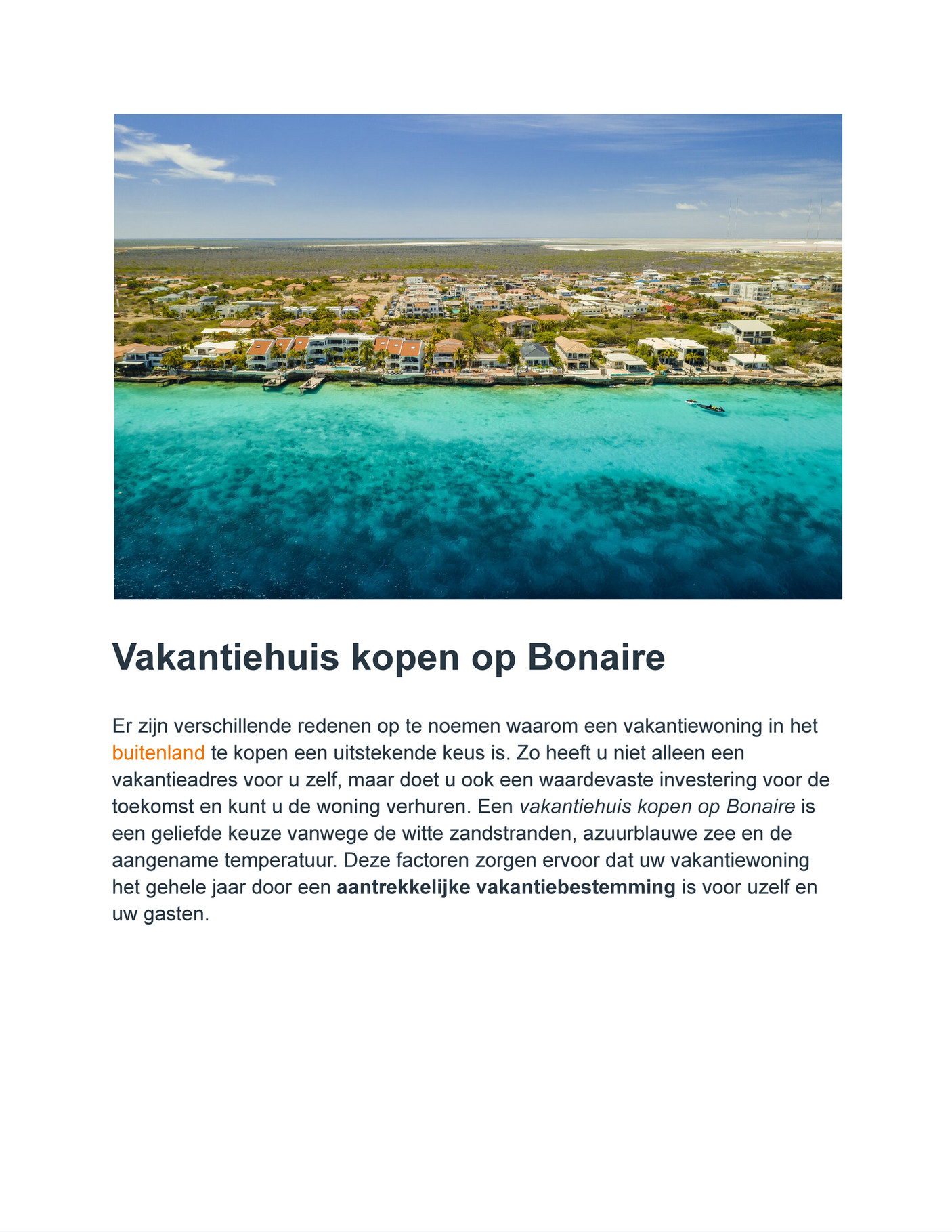 My publications Vakantiehuis kopen op bonaire Page 1 Created with