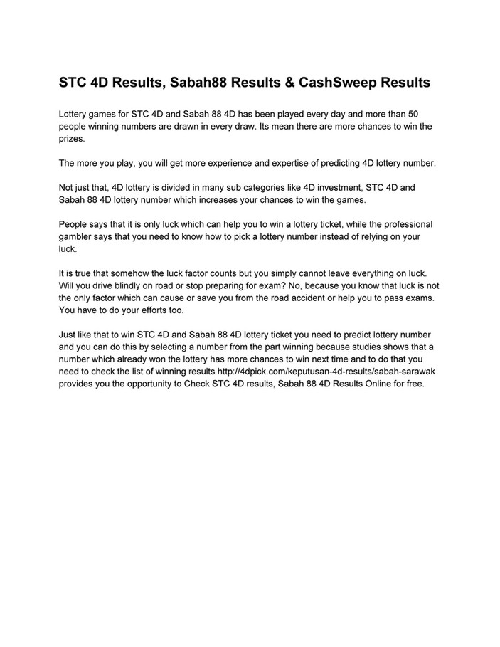Stc result today