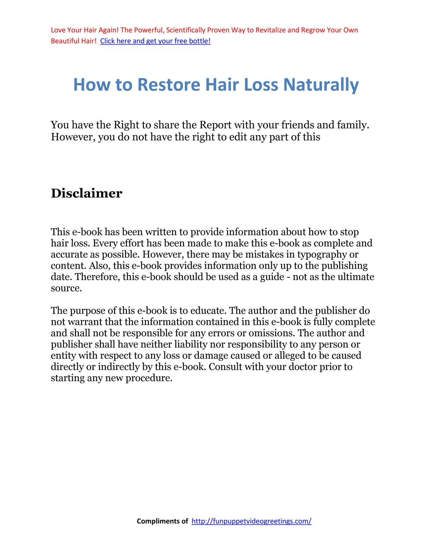 My Publications How To Restore Hair Loss Page 4 5 Created