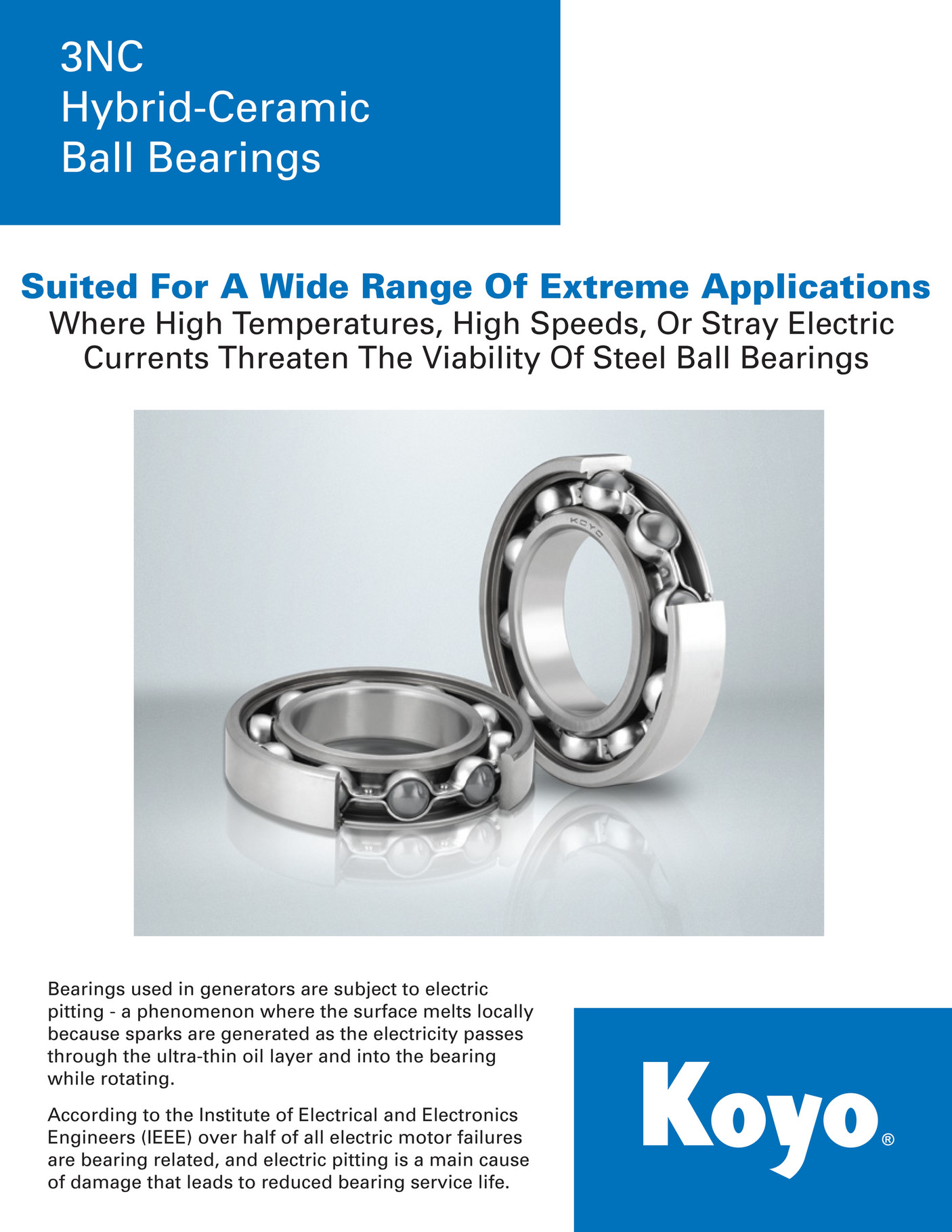 Motion Koyo 3NC Bearings Page 1