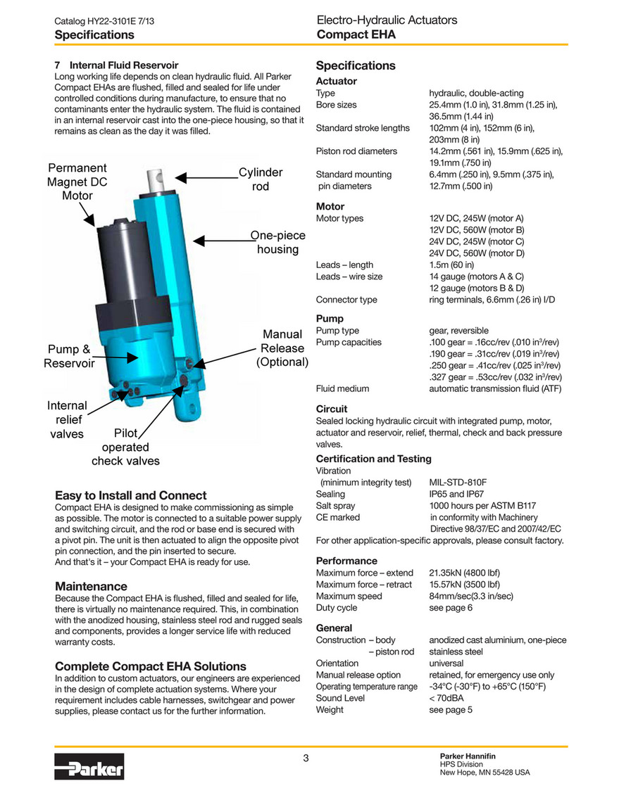 Parker Actuator Catalog Catalog Library