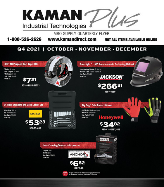 Motion Kaman Industrial Technologies MRO Supply Flyer Page 1