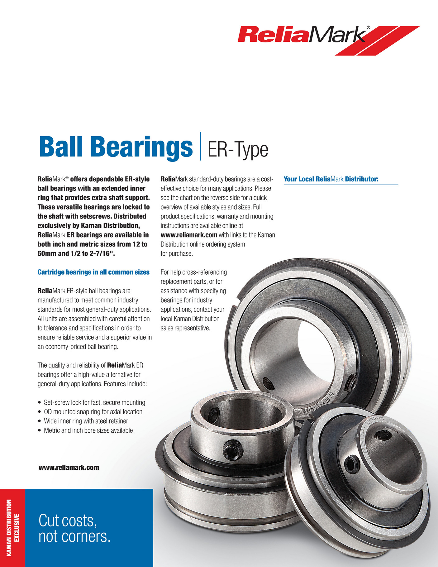 Motion ReliaMark ER Type Bearings Page 2