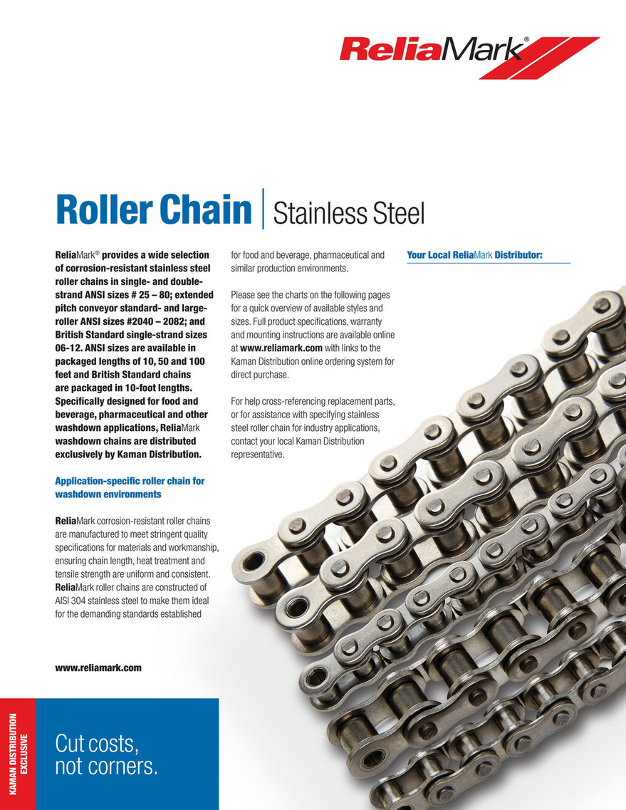 Steel Chain Strength Chart