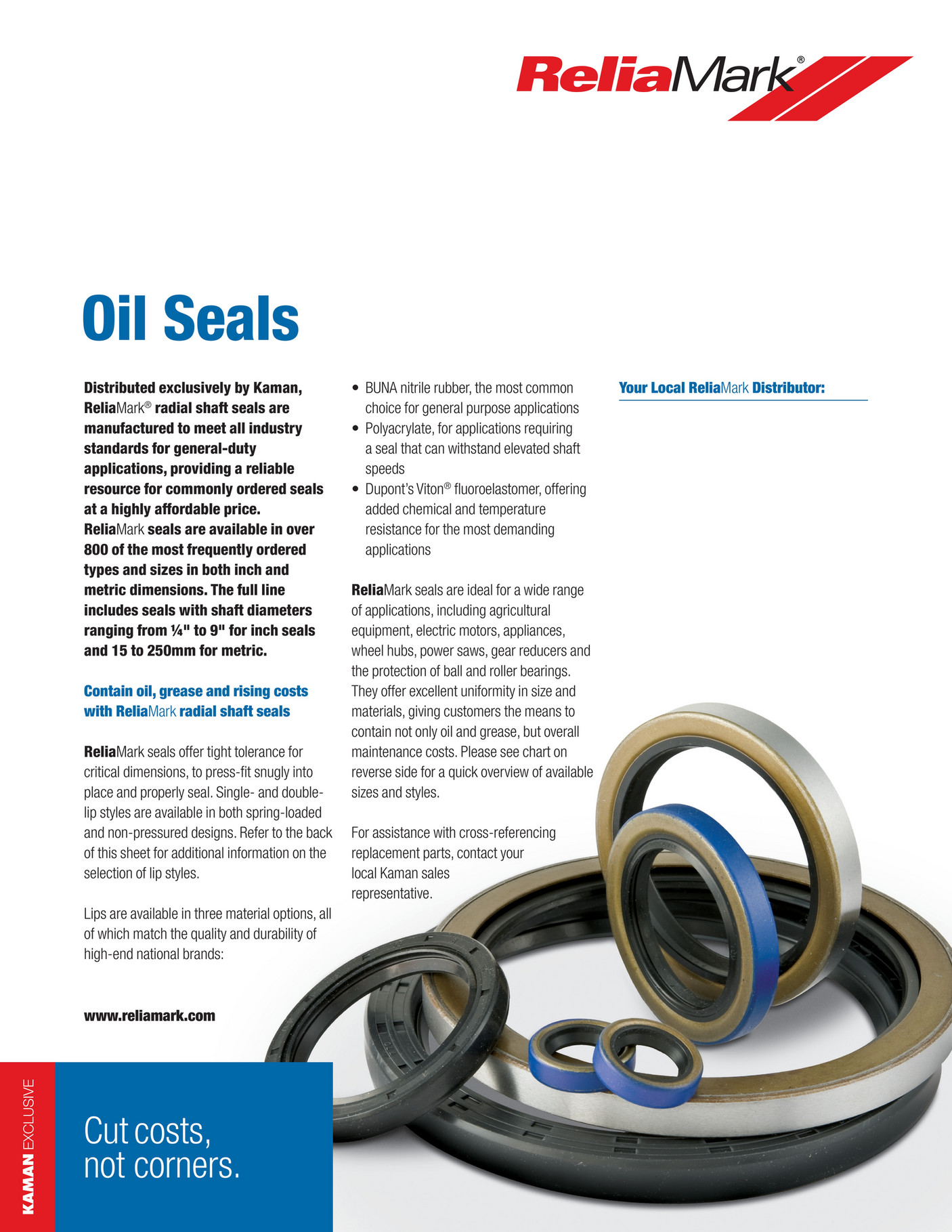 National Oil Seal Dimension Chart