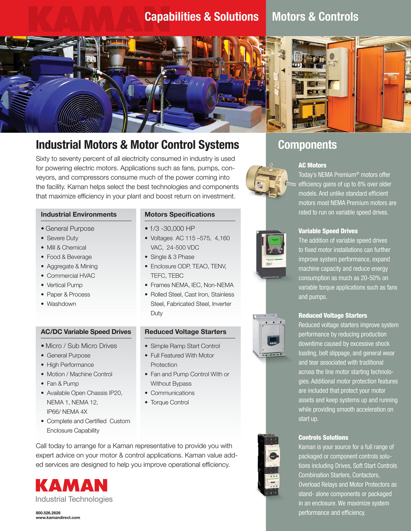 Motion Kaman Motors & Controls Capabilities & Solutions Page 1