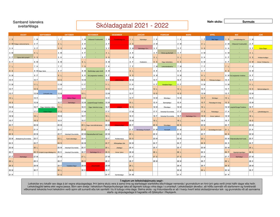 My publications - Sunnuás - Skóladagatal 2021-2022 - Page 1 - Created ...