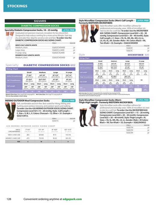 Compression Socks Ordering Form.pdf Cardinal Health at-Home - Edgepark Product Catalog - Page 130-131