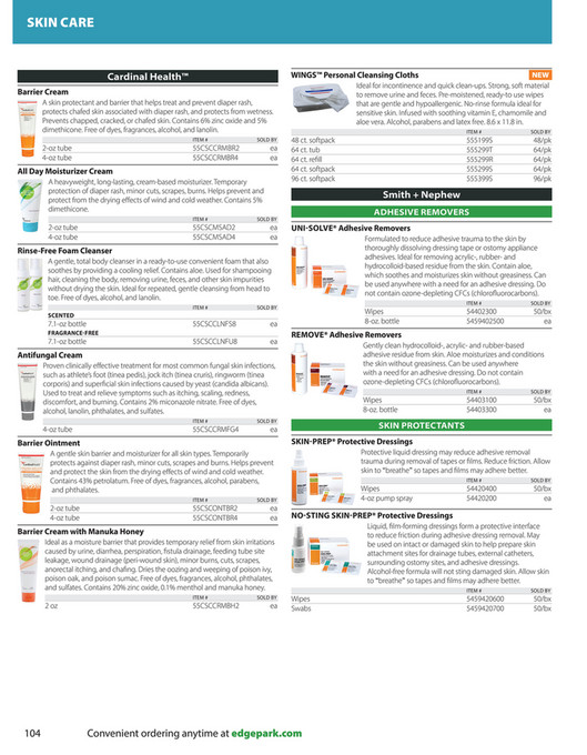 Cardinal Health at-Home - Edgepark Product Catalog - Page 104-105