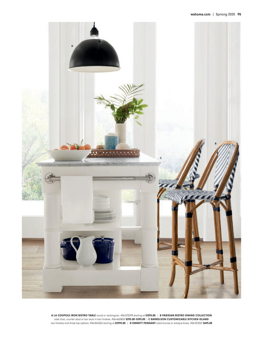 Delos Kitchen Island, Four Legs, Three Shelves White-Ibiza-Marble