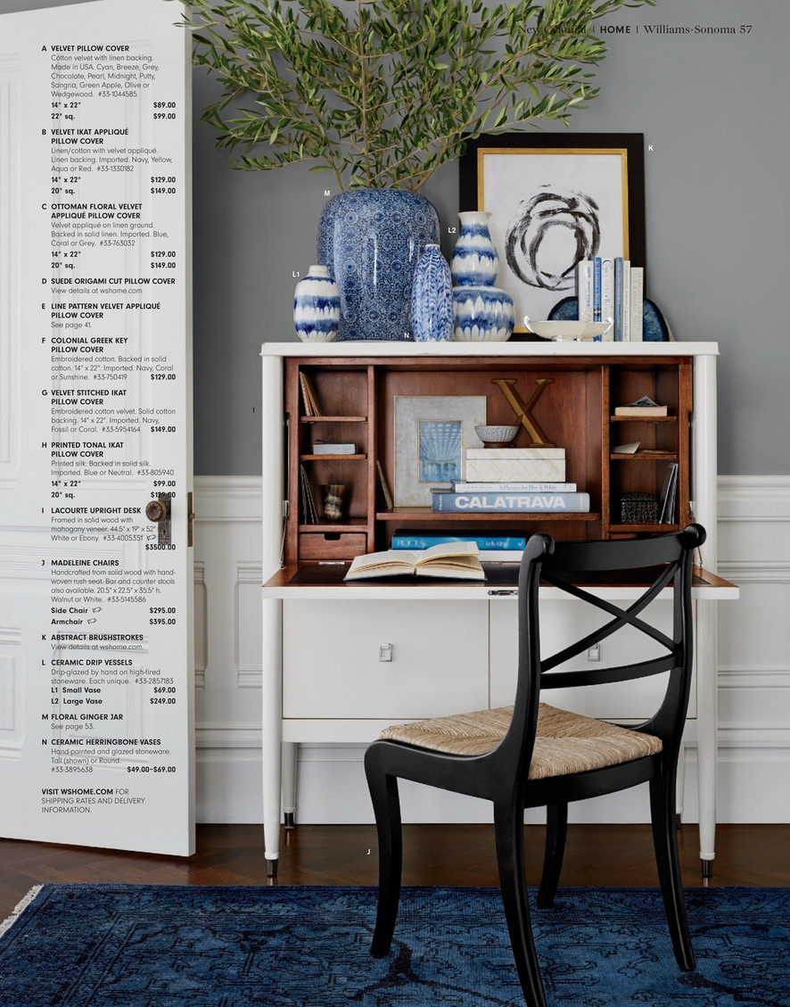 Williams Sonoma Home Summer By Design 2016 Lacourte Desk White