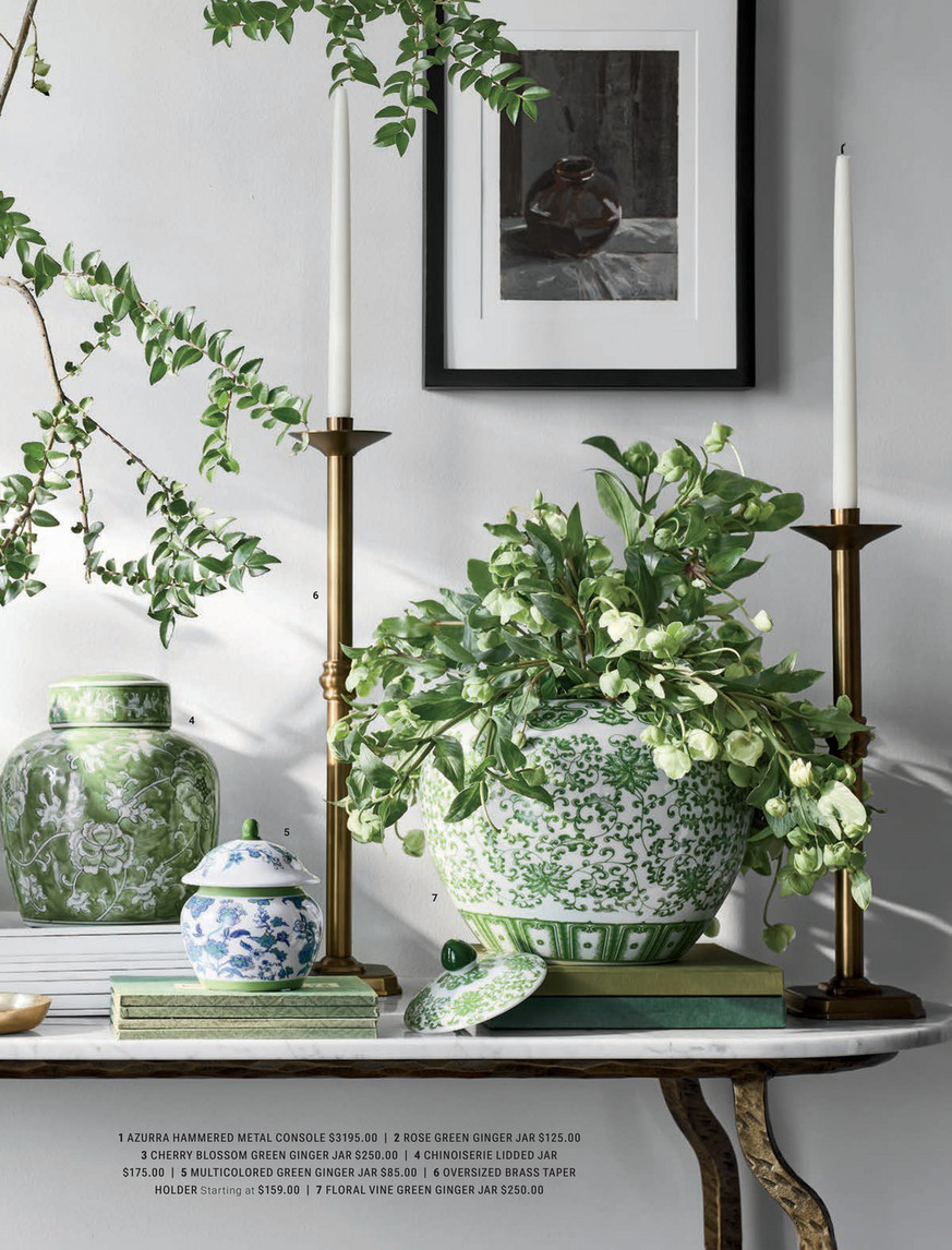 Williams-Sonoma Home - Spring 2025 - Green Ginger Jar, Multi, 6