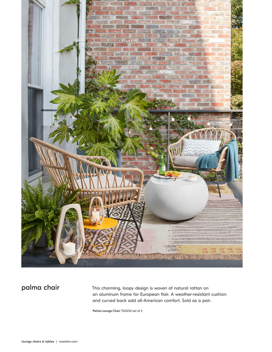 Palma outdoor outlet rattan lounge chair