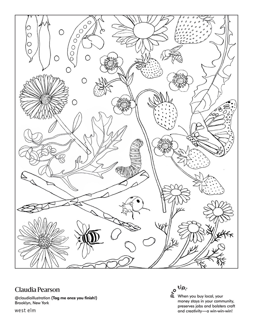West Elm West Elm Local Coloring Book Page 4 5