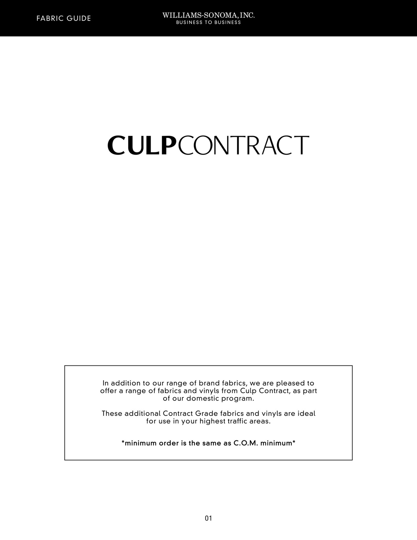 west elm B2B CULP Contract Guide 2022 Page 1