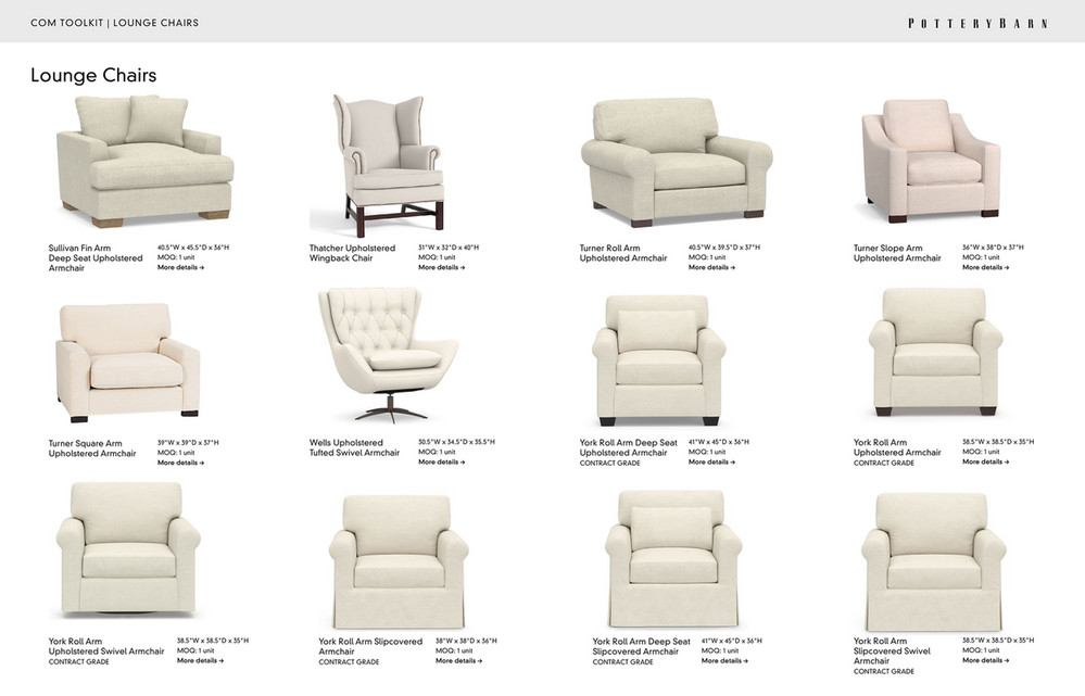 west elm 2023 Domestic Upholstery and COM Guide Page 19