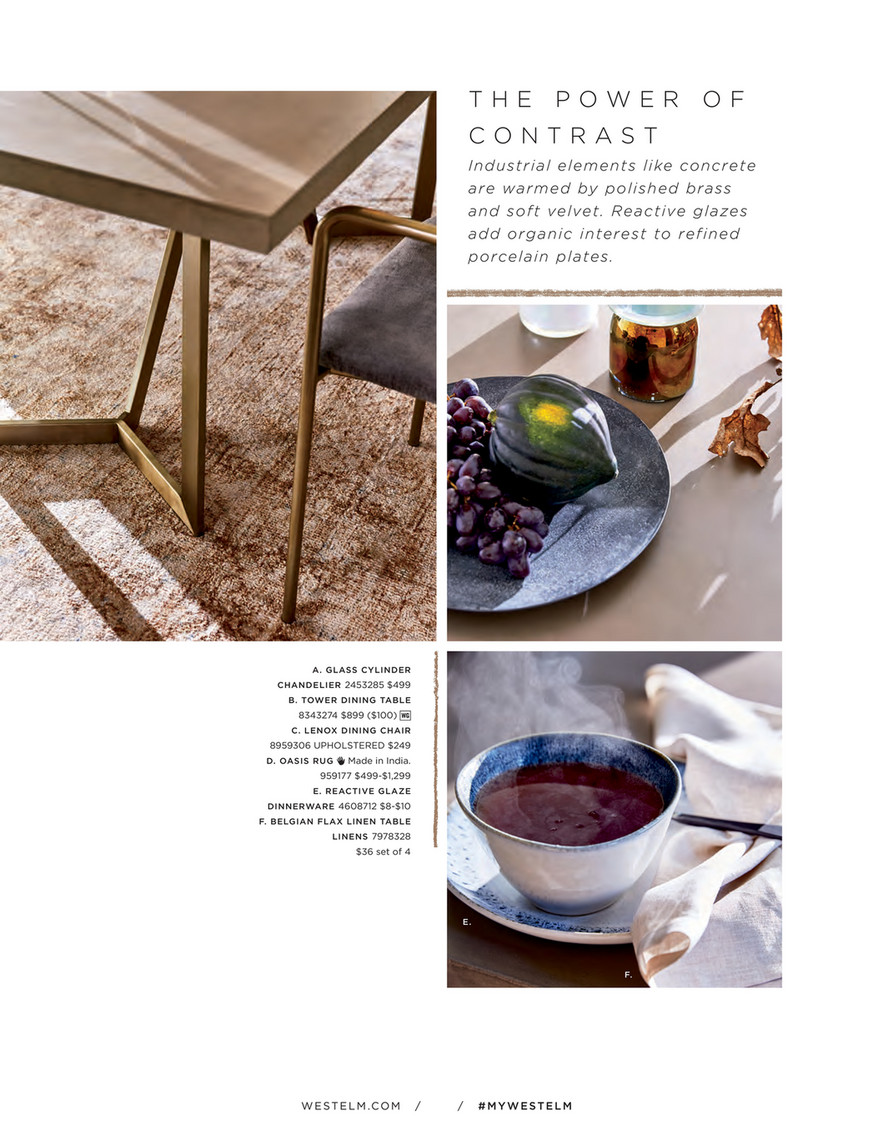 West Elm July 2017 Tower Dining Table 72 Concrete