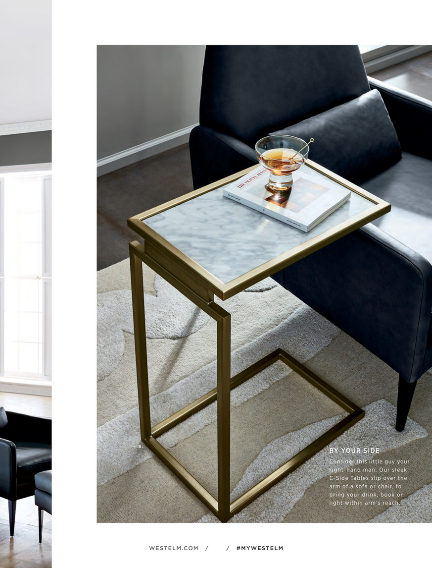 Myles C Side Table Light Bronze