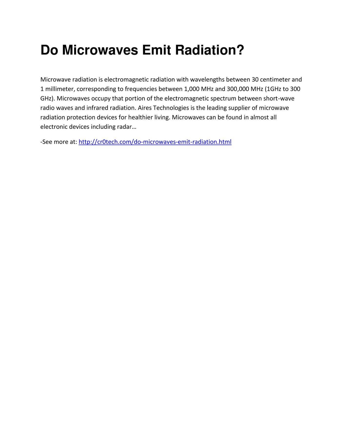 GIT Expert Do Microwaves Emit Radiation Page 1 Created with