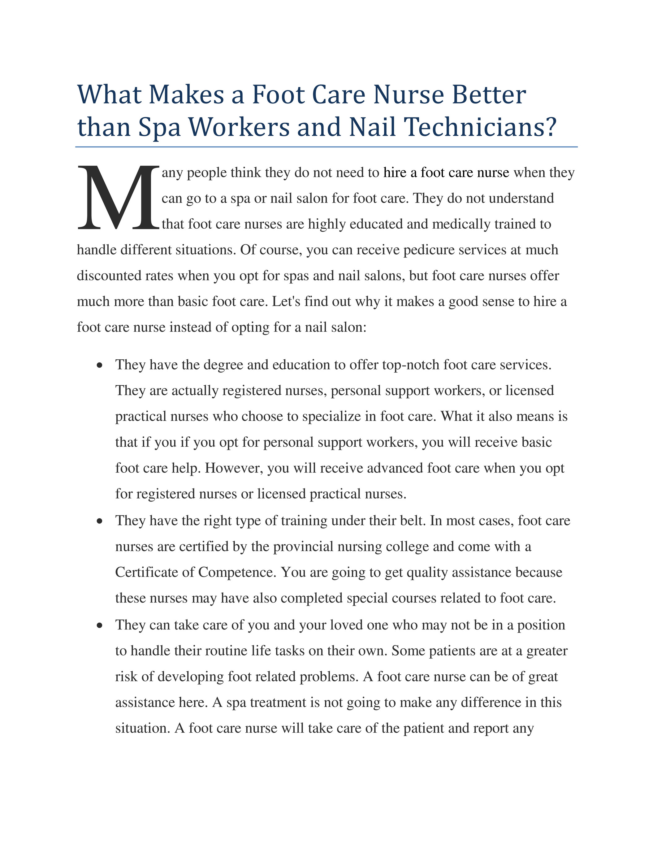 Git Expert What Makes A Foot Care Nurse Better Than Spa Workers And Nail Technicians Page 1 Created With Publitas Com Git Expert What Makes A Foot Care Nurse Better Than Spa Workers And Nail Technicians Page 1 Created With Publitas Com