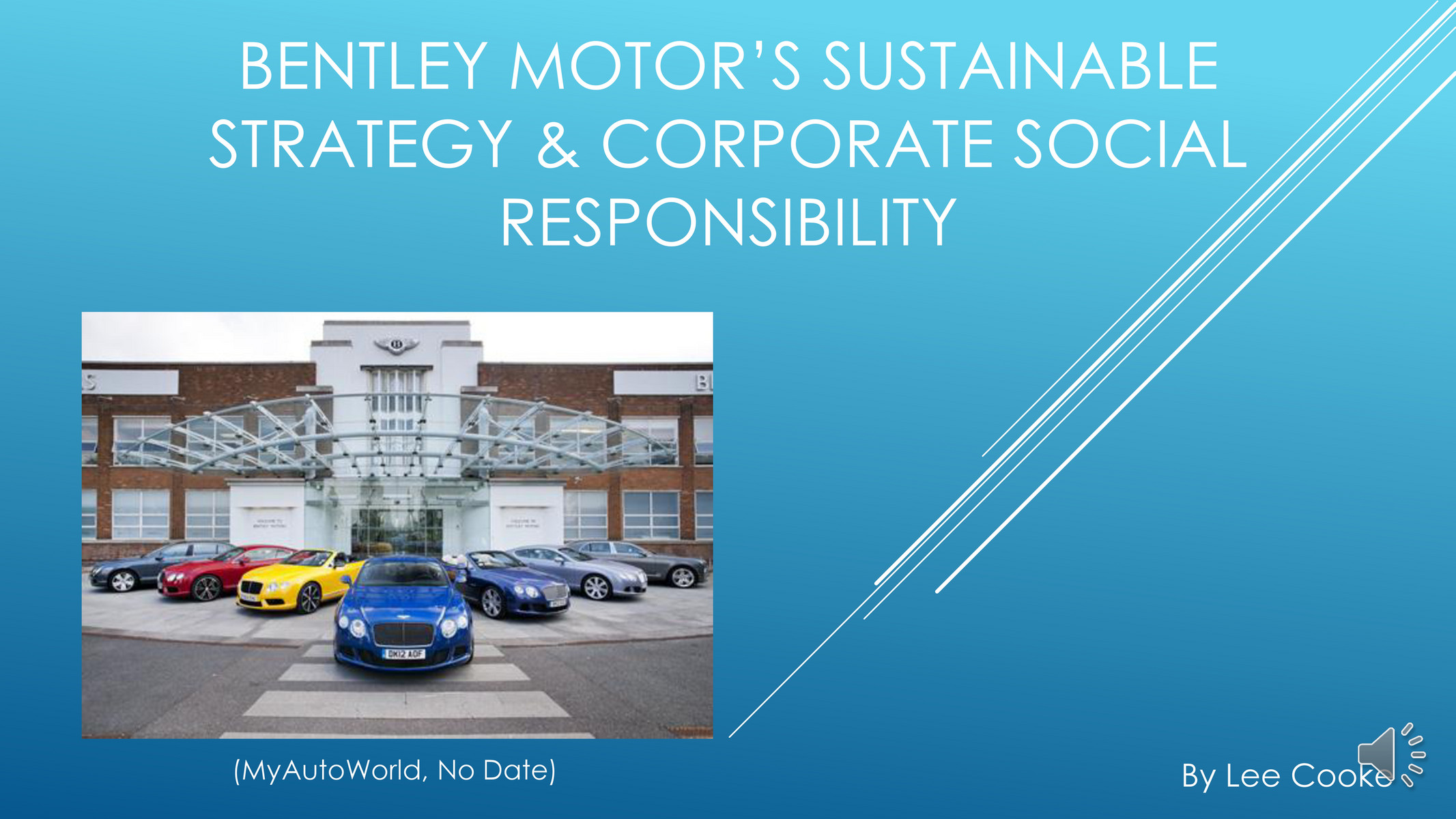 My Publications - Bentley Motor’s Sustainable Strategy & Corporate ...