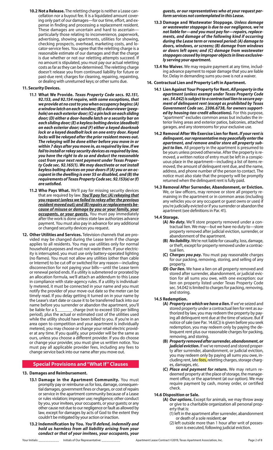 Apartment Association of the Panhandle - Lease Changes pdf - Page 1 -  Created with Publitas.com
