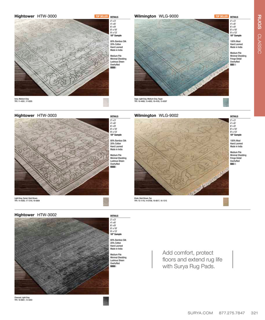 Surya 2016 Fall Catalog Page 320 321