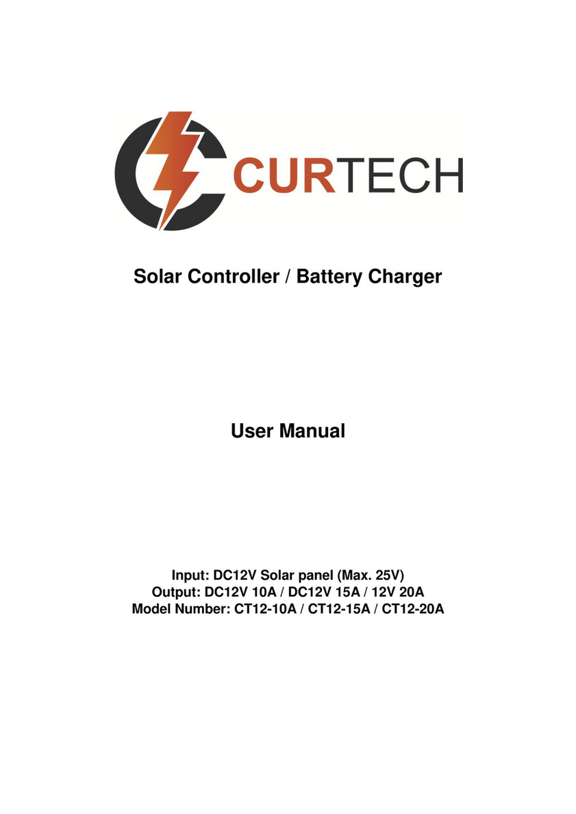 Solar Camping Australia - Curtech User Manual for CT12-10A CT12 ...
