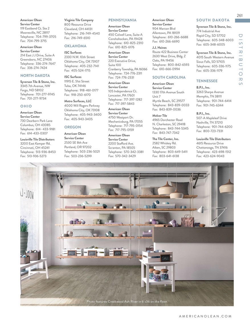 Mega Supply Llc American Olean 2018 16 Page 263