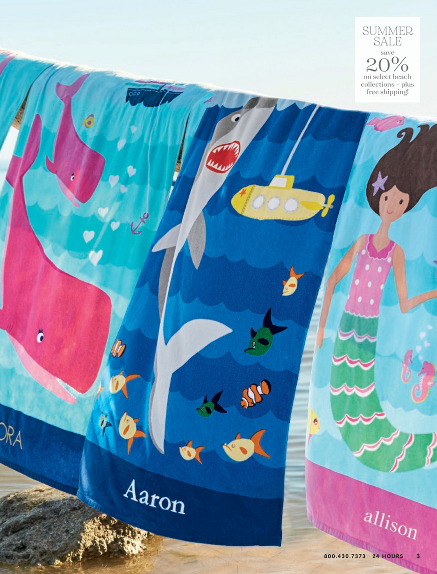 Pottery barn discount kids beach towels