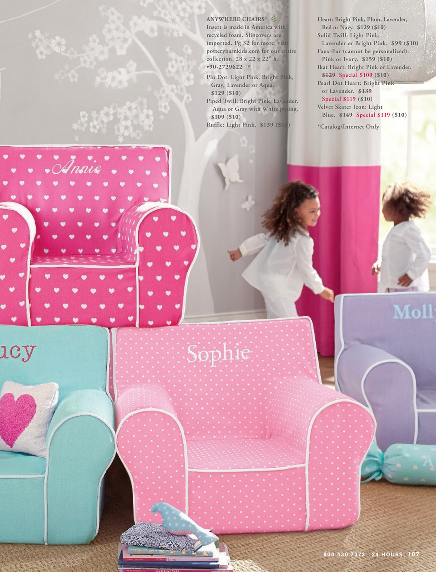 Light Pink Anywhere Chair®, Kids Armchair