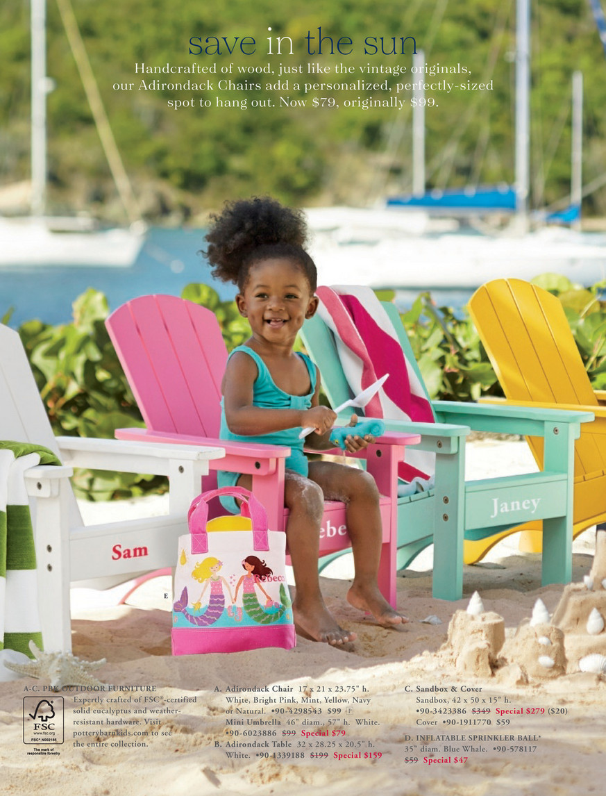 Pottery barn best sale children's adirondack chair