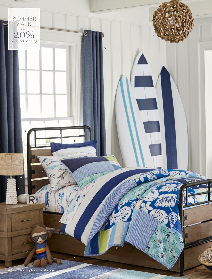 Pottery Barn Kids Pbk Summer June 2016 Asher Surf Patch