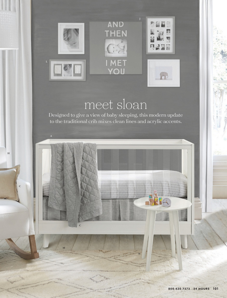 Sloan pottery barn crib online