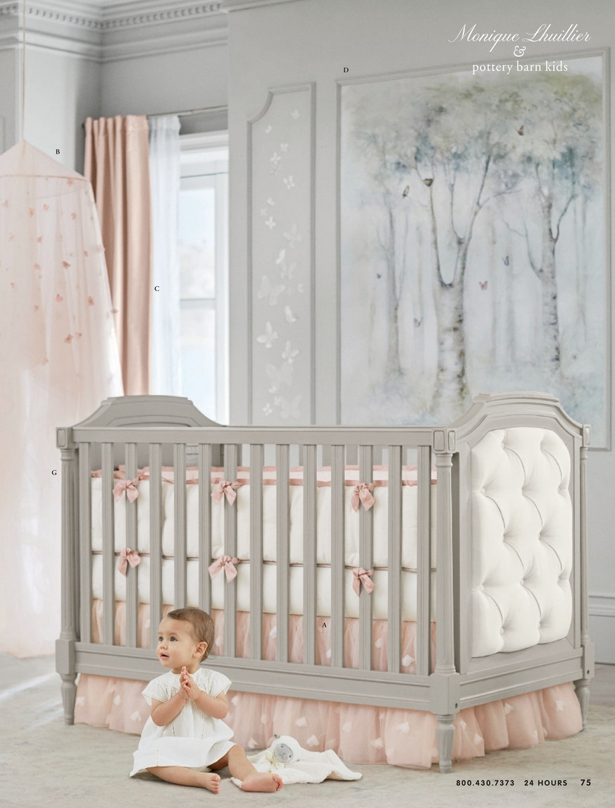 pottery barn blythe cot