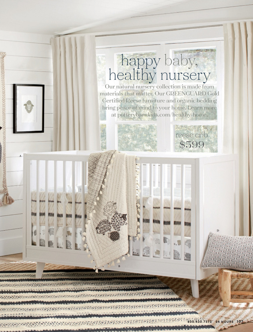 Pottery barn baby cribs online