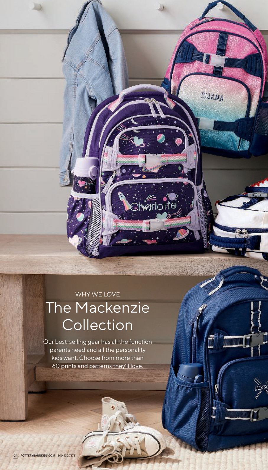 Mackenzie Rainbow Heart Galaxy Glow-in-the-Dark Backpacks